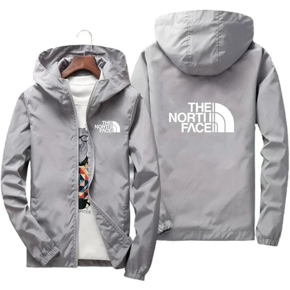 2025 Men's Fashion Windproof Zipper Hooded Jacket Casual Outdoor Sportswear for Streetwear Running and Daily Comfortable Wear Main image