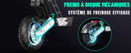 TODIMART G2 ABE E Scooter, 48V 13AH, 500W, 40-45KM range, 20km/h, Dual shock absorbers, dual disc brakes, 10-inch off-road tire