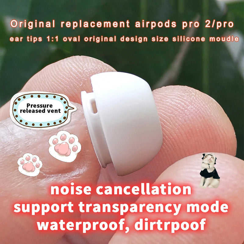 1:1 Original Earbuds EarTips For Apple Airpods Pro 2 Ear Tips For AirPods Pro Earphone Accessory For AirPod Pro Replacement Tips