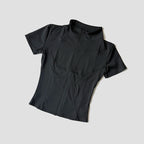 Slim Fit Short Sleeve Yoga Shirt Women's Stand Collar Zipper Jacket High End Running Sport Fitness Top