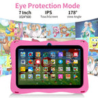 BDF Tablet for Kids 7 Inch Android 11 System 32 GB WiFi Bluetooth Dual Camera Educational Software Installed with Proof Case