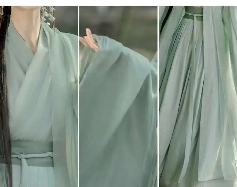China Traditional Hanfu Women Evening Dresses Elegant Fairy Skirt Loose Big Sleeves Elegant Dress Banquet Dance Clothes Spring