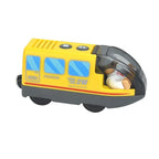 Wooden Train Toys Train Track Magnetic Set Electric Car Locomotive Diecast Slot Fit All Wood Brand Biro Railway Tracks For Kids
