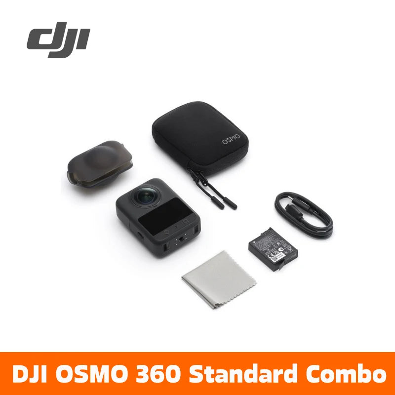 DJI Osmo 360 Standard Bundle 360 Camera with 1 Inch ° Imaging ° Video in 8K Native ° Photo in 120MP Osmo 360
