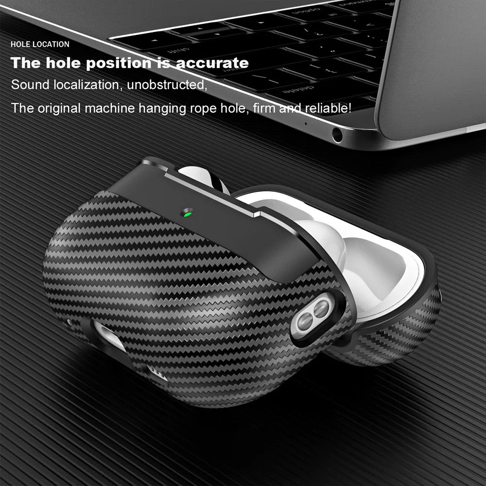 Carbon Fiber Case For AirPods Pro 2023 Wireless Earphone Case For AirPods Pro 2 3 1 Protective Cover For Air Pods Pro 2nd 3rd
