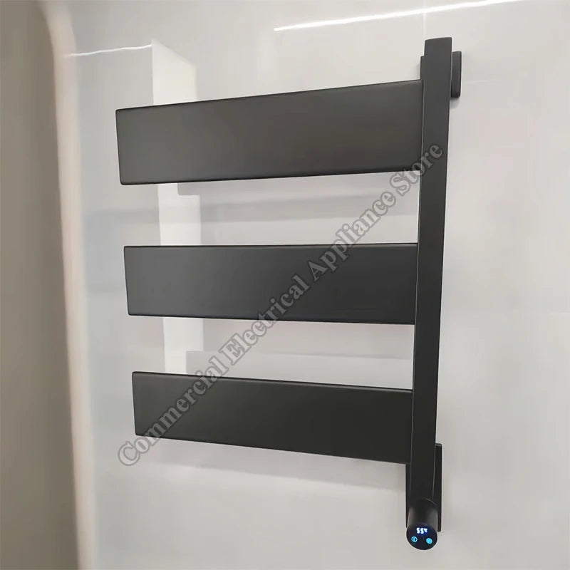 Heated Towel Rack Smart Electric Stainless Steel Temperature Control Bathroom Electric Heated Towel Rail