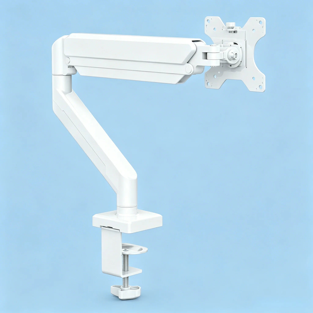 Universal Single Screen Support Arm, 13-35 Inch Compatible, Flexible Height Adjustment, Practical Accessory for Office Desktops