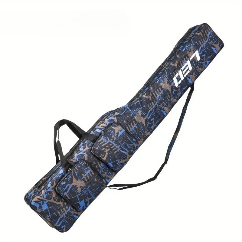 1.3m 2-layer Foldable Large Belly Sea Fishing Bag Portable Large Capacity Fishing Tackle Storage Bag Outdoor Fishing Tool Kit