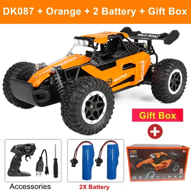 Oike RC Car 1:16 Model With LED Lights Radio Off-road Remote Control Climbing Vehicle Outdoor Cars Drift Race Toys Boys Gifts