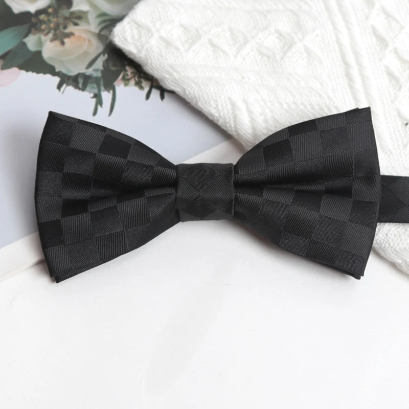 1PCS Bow Ties Butterfly Party Wedding Men Tie Black Adjustable Bowknot Bowtie Classic Butterfly Adult Accessories Business Gift