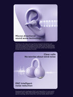 Lenovo LK6 Over Ear Wireless Bluetooth 5.4 Headphones Sound Quality Noise Reduction Ear Clip Earphones Long Endurance Earsets