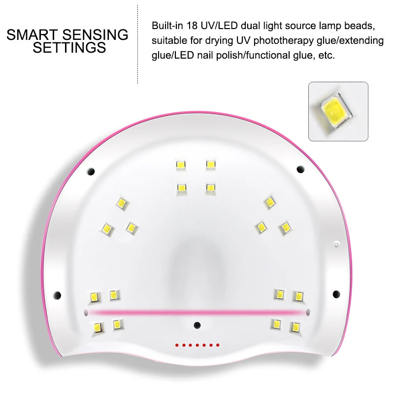 Gel Nail Polish Kit With UV Nail Lamp Electric Nail Drill Machine Soak OFF Gel Nail Kit Base&Top Coat Gel Polish Nail Tool Set