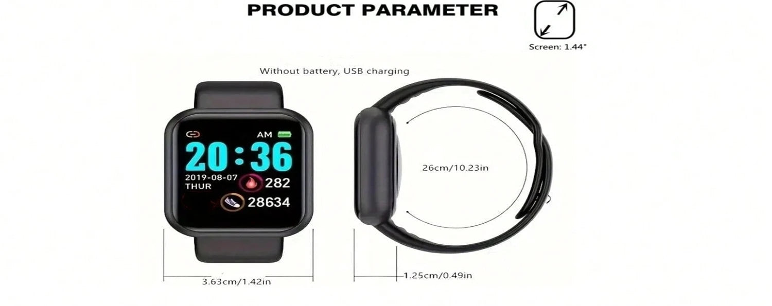 Multifunctional Smart Watch Men Women Bluetooth Connected Phone Music Player Fitness Sport Bracelet Sleep Monitor D13 Smartwatch