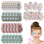 20Pcs Cartoon Pattern Kids Eye Patches Soft Skin-friendly Strabismus Treatment Patch Disposable Adhesive Vision Care Patch