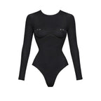 2026 2Pcs Sexy Women One Piece Swimsuit Female Swimwear Solid Biquini High Cut Monokini Push Up Swim Suits Bathingsuit Beachwear