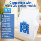 3D Airclean Bags Replacement for Miele GN Vacuum Cleaner Bags Classic C1 Complete C1 C2 C3 S227 S240 S270 S400 S2 S5 S8 Series