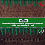 Hand Dibbler 12-Hole Fast Seeding Seed-in Soil Digger and Soil Spacer Planting Aids for Efficient Gardening Garden Seeder Tool