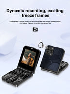 Low Price Sale SERVO Flilo9 3G Flip Mobile Phone 2 SIM Card Speed Dial Blacklist Call Record FM Radio 2.6inch Fold Cellphone MP4