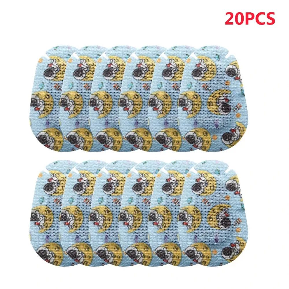 20Pcs Cartoon Pattern Kids Eye Patches Soft Skin-friendly Strabismus Treatment Patch Disposable Adhesive Vision Care Patch