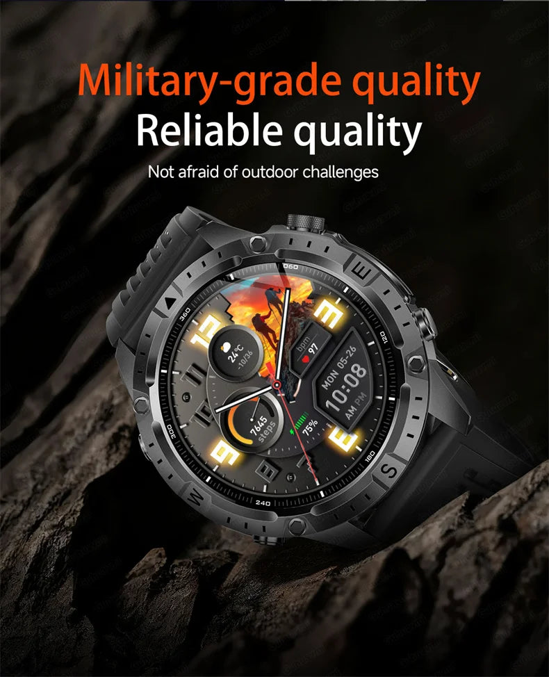Smart Watch for Men GPS Offline Maps 2G ROM 10ATM Waterproof Heart Rate Diving Skiing Hiking Rugged Durable Smartwatch Men Women