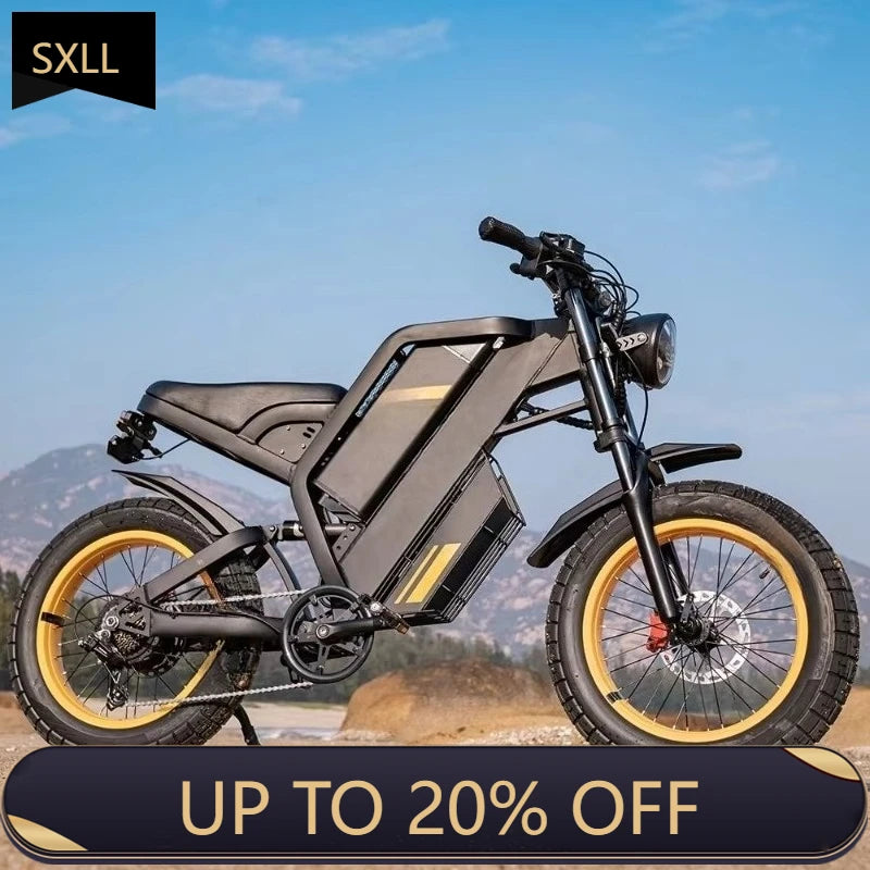 SXLL  A 60V 40AH electric off-road motorcycle with a range of 400 kilometers.