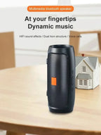 Lenovo TF USB Bluetooth Wireless Speaker Portable Dual Speaker Stereo Outdoor Playback FM Voice Broadcasting Subwoofer Speakers