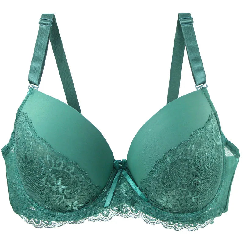 DaiNaFang Push Up Breathable Bras Bow 34/75 36/80 38/85 40/90 42/95 44/100 BCDE Cup Underwear For Women Plus Size Lingerie Main image