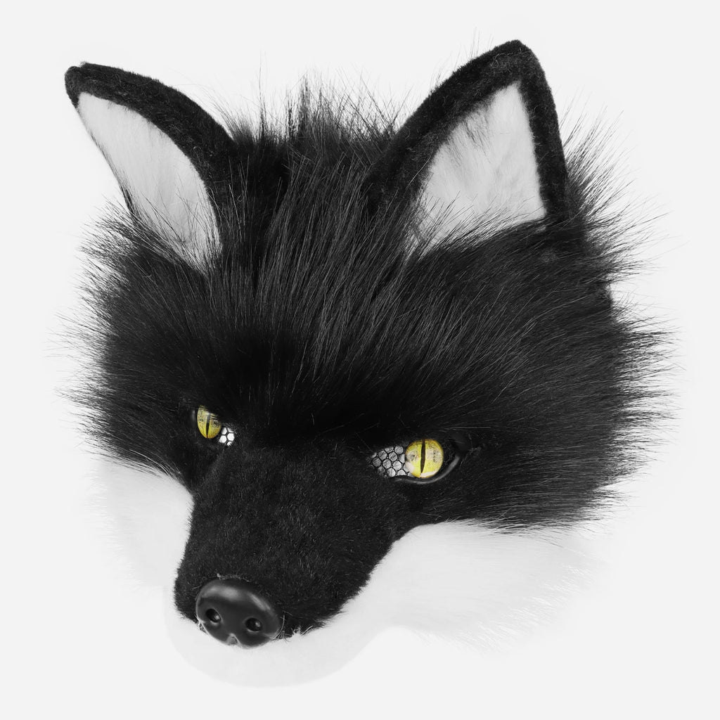 Wolf Mask Half Face Animal Dog Fox Werewolf Masks for Halloween Party Cosplay Costume Props