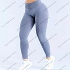Women's High Waist Seamless Yoga Leggings Tummy Control Butt Lifting Workout Pants Soft Athletic Leggings for Gym Fitnes Running