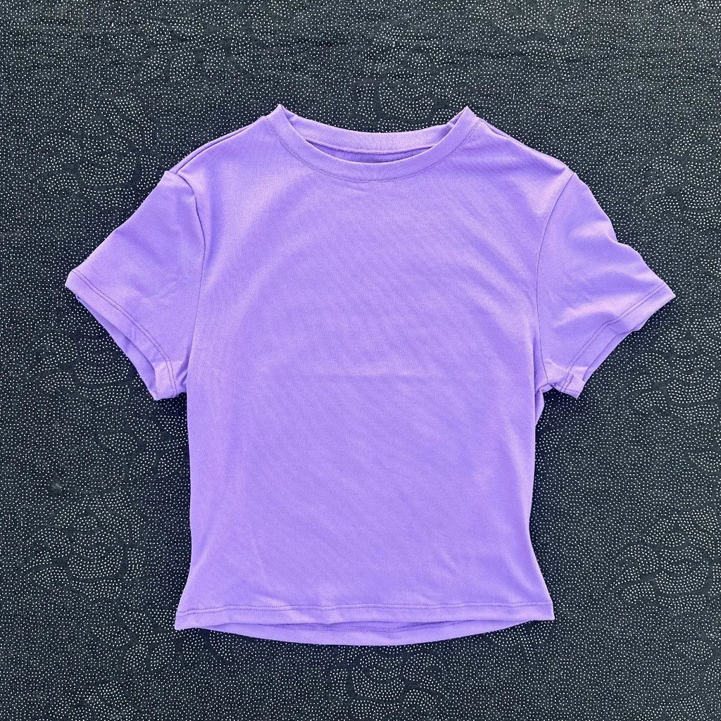 2026 NEW Short Sleeve Seamless Yoga Top Fitness Set Women Workout Running Sports Shorts Gym Suit
