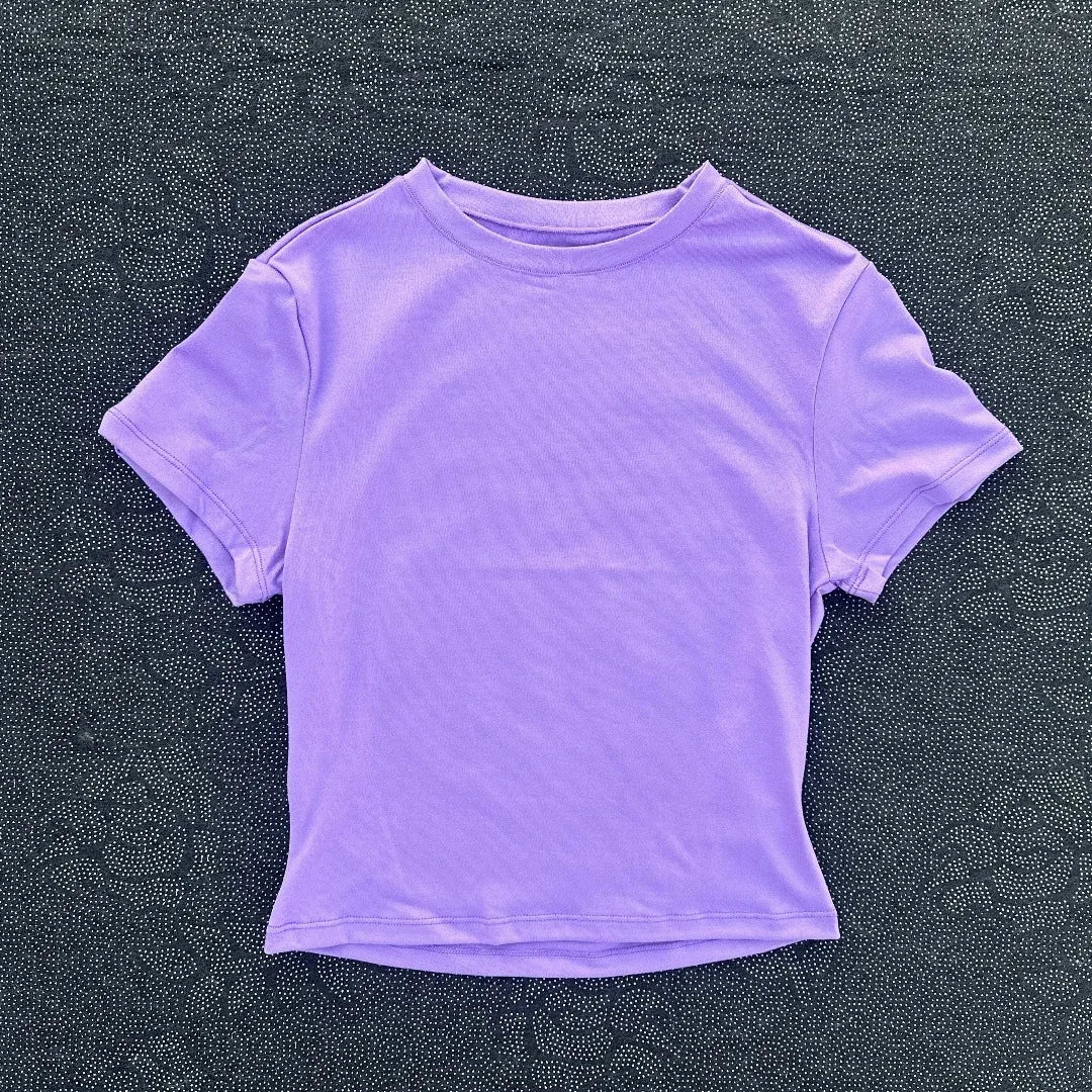 2026 NEW Short Sleeve Seamless Yoga Top Fitness Set Women Workout Running Sports Shorts Gym Suit