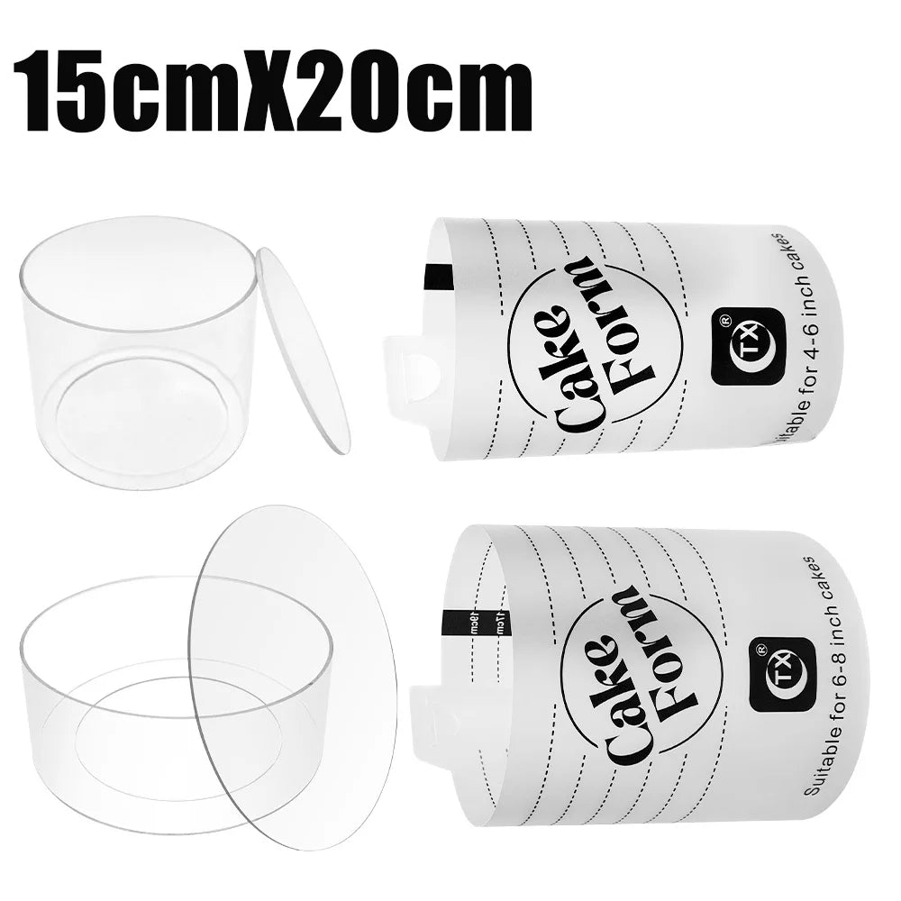 15/20/25cm Adjustable Round Cake Ring Mold Extendable With Scale Mousse Dessert Cake Cream Baking Kitchen Tools Cake Styling Kit