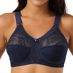 Large Size Sexy Bra for Women Ladies Underwear Translucent Lace Chiffon Wireless Minimizer Lingerie Brassiere Bralette Tops