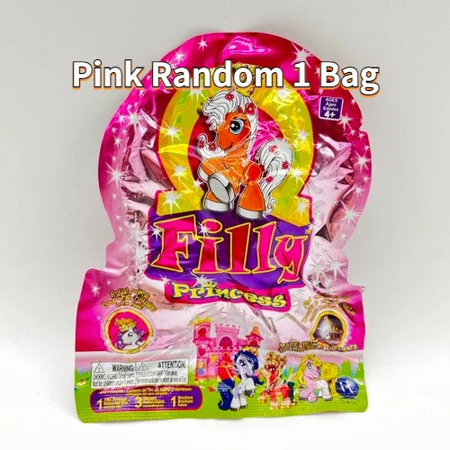 Filly Pony Doll Toy Flocking Stars Butterfly Cute Action Figure Collectible Blind Bags Children Birthday Gifts