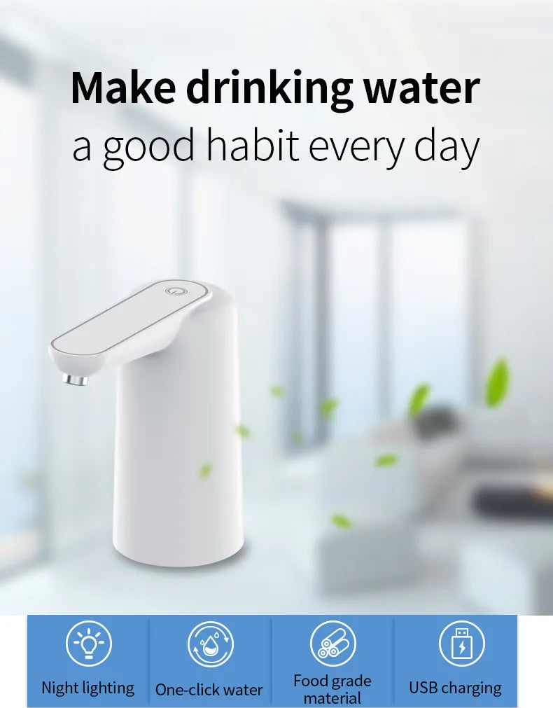 Water Dispenser automatic  Mini Barreled Water Electric Pump USB Charge Portable Water Dispenser Drink Dispenser