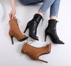 Women's 2020 Brand Party Boots Women's Sexy stilettos High Heels Footwear Women Latin dance heels shoes Latin 2020 For Ballroom