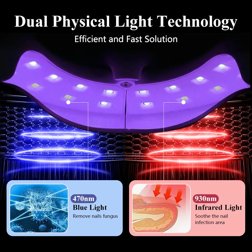 Household Fungal Nail Laser Device Wireless Foot Repair Toenail Fingernail Anti Fungus Infection Paronychia Onychomycosis Care
