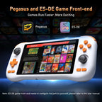 K56 Android 14 portable gaming console with 5.5-inch touchscreen and over 50 retro video game emulators for DC/MAME/SS