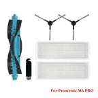 Accessories For Proscenic M6 Pro Robot Vacuum Cleaner Part Main Side Brush Hepa Filter Mop Cloth Pad Replacement Spare Parts