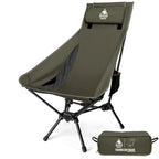 OneTigris Portable Tigerblade Camping Chairs Outdoor Folding Fishing Chair For Trekking BBQ Parties Gardening Beach Indoor Use