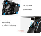 D-MOUNT K80 metal 17"-30" monitor desktop stand mount gas spring arm full motion rotate clamp grommet 2-9KG