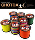 8 Strands Multifilament Fishing Lines Sea Wire Fly Carp Braided Line X8 Spinning Lure Fishing Cord for Bass 300m/500m 18lb-78lb