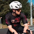 X-TIGER GALE SERIES Men's Cycling Jersey Short Sleeve Slim Fit Rock Punk Style Breathable Maillot for Mountain Road Bike