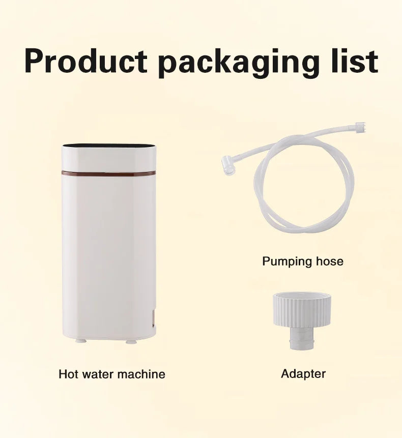 2000W Instant-Heat Water Dispenser 3-Second Rapid Heating Compatible with Mineral Water/Bottled Water Portable Water Dispenser