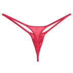 YAULAANG Sexy men's gloss gay underwear oily G-Strings thong Shiny low-waisted High Elasticity mens lingerie