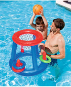 Inflatable Ring Throwing Ferrule Game Floating Basketball Hoop Interactive Water Sport Toy Party Favor Beach Fun Pool accessory