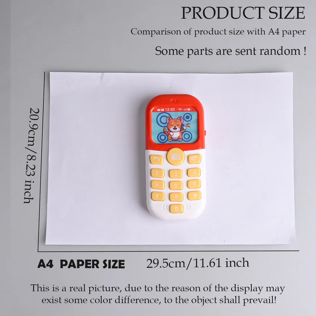 Smartphone Toys, Baby Phone with Music and Light Sound Interact Simulate Making Phone Calls, Gifts for Kids not Include Battery
