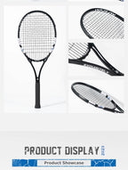 ALPSPORT Carbon Fiber Tennis Racket T800 18K-Professional Grade with Bag&Strap Lightweight Training Racquet for Adults Men&Women