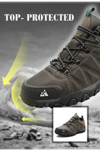 HIKEUP Non-slip Men Hiking Shoes Breathable Outdoor Wear Resistant Splashproof Climbing Men Sneaker Tourism Mountain Shoes
