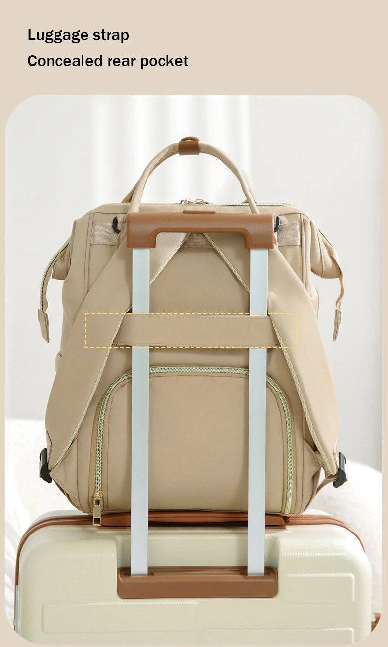 Fashion Mommy Backpack Large Capacity Diaper Bag Multifunctional Travel Baby Bag Maternity Backpack for Women Waterproof
